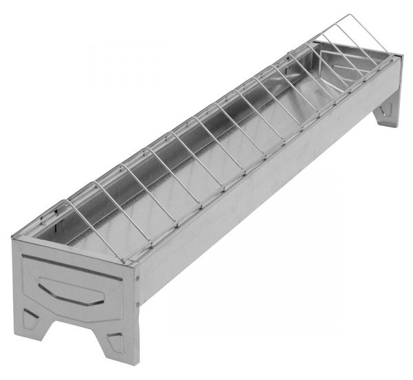 Junghennen Futtertrog 75cm verzinkt - Futterautomat für Geflügel - ...