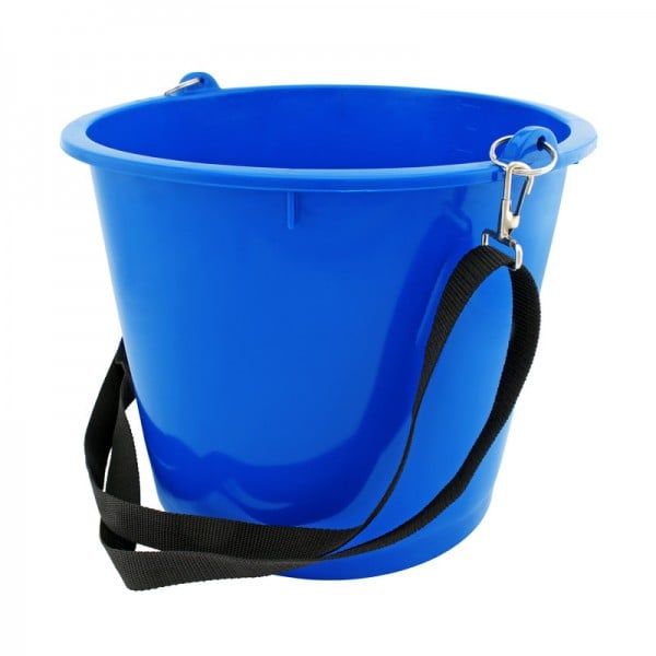 GEWA Futtereimer zum Umhängen, 12 Liter, Futtertrog für Pferde, far...