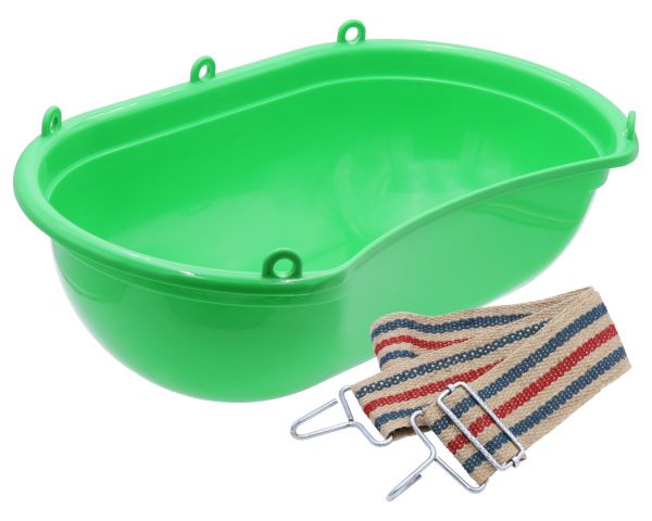 Streuwanne 20 Liter mit Tragegurt, Sähwanne mit Mulde, Saatwanne, D...