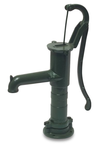 Handschwengelpumpe 1 1/4 Zoll, 660mm, Gusseisen, grün, Handpumpe, G...