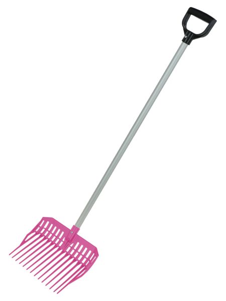 Kinder Dunggabel EcoFork Mini mit Stiel - pink - Mistgabel für Kind...