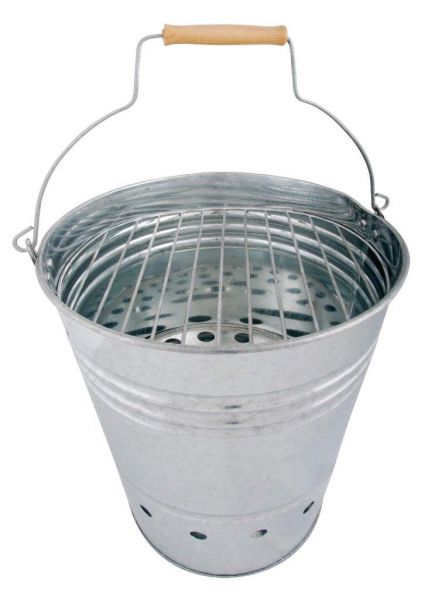 Esschert Design Grill-Eimer FF52, mobiler Grilleimer, Grillkorb für...