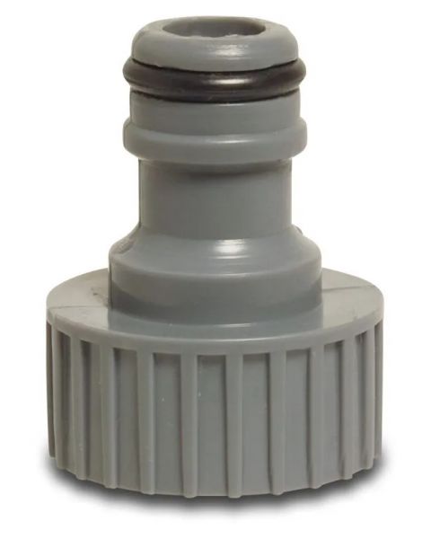 Flotide PVC Hahnanschluss 1 Zoll - Innengewinde - mit Klickstecker