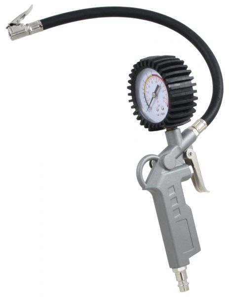 Reifenfüllmesser, mit Pistolengriff und Manometer, Reifenprüfer mit...