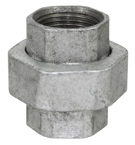 Temperguss Überwurfverschraubung, konischdichtend, 1 Zoll, IG-IG, b...