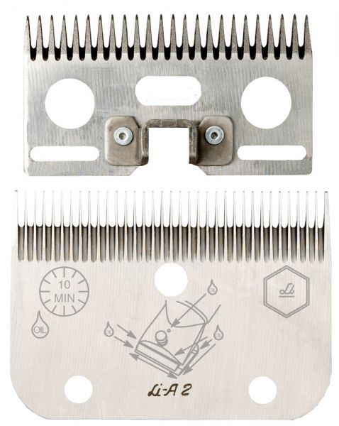 Lister Schermessersatz LI A2 mit 24+35 Zähnen, für die Pferde- und ...