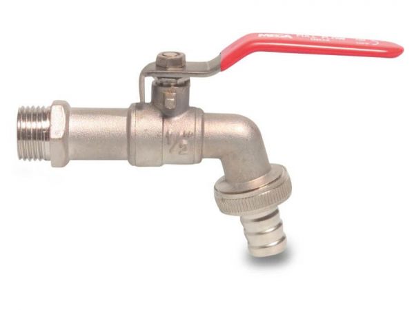 Profec Messing Kugelauslaufhahn 3/4 Zoll AG - mit Schlauchtülle - A...