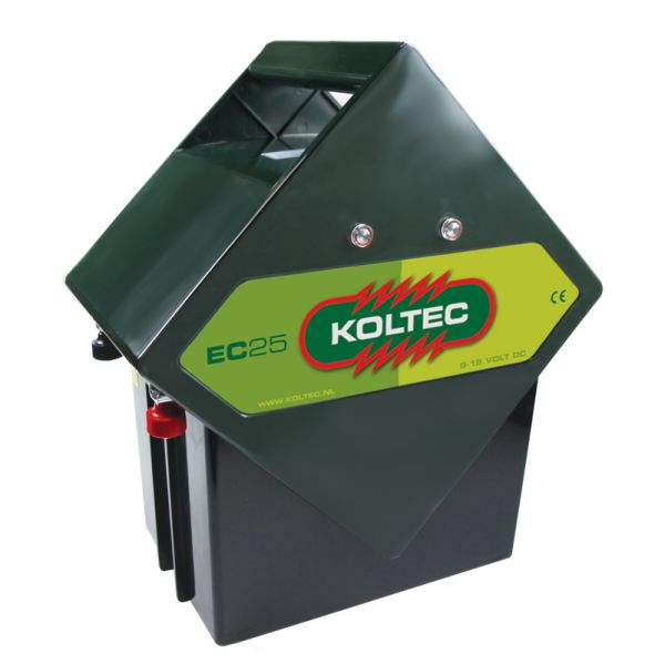Koltec Weidezaungerät EC25 - 9V + 12V  Batteriegerät für mobile Wei...