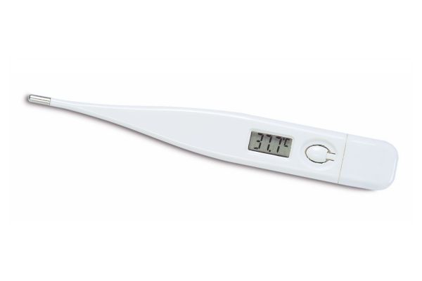 TFA Elektronisches Fieberthermometer, mit Digital-Anzeige, Signalto...