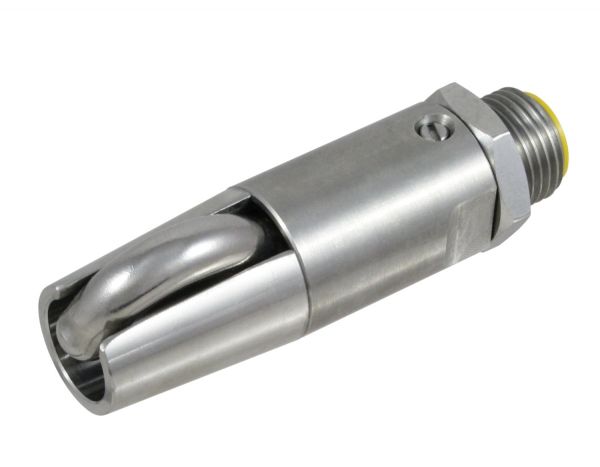 LUBING Beißnippel Edelstahl, 1/2 Zoll, GROß, Edelstahlnippel für Sa...