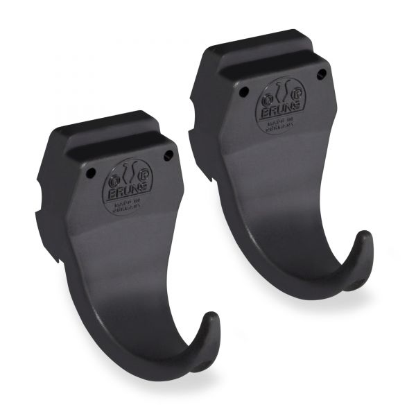 2x Bruns Gerätehaken, Zusatzhaken für Wandschiene, Haken für Garten...