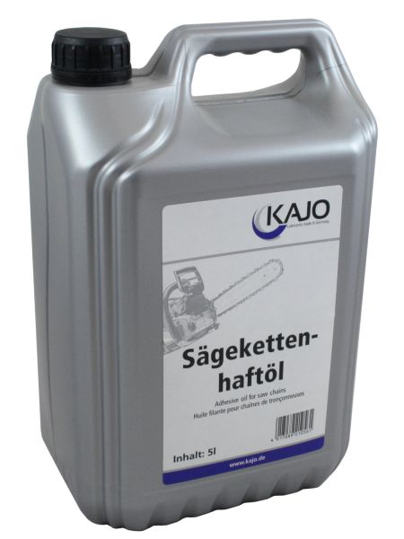 KAJO Sägeketten-Haftöl 5 Liter Kanister, Sägekettenöl für Motorsäge...