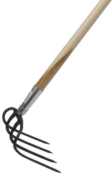 Freund-Victoria Dunghacke 24445, 4 Zinken, 21x20cm, mit Stiel Ø28x1...