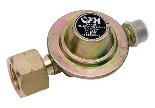CFH Propandruckregler 2,5 Bar, Gasdruckregler, Druckregler für Gasf...