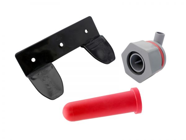 GEWA Zubehör-Set für Kälbereimer: Sauger, Ventil und Halterung für ...