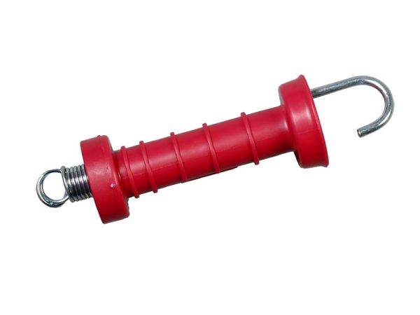 Torgriff GOLIATH, Rot, mit Haken, innenliegende Zugfeder mit Zugbeg...
