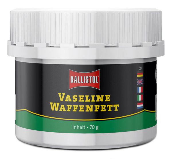 Ballistol Vaseline Waffenfett 70g, Pflegefett für Waffen und Selbst...