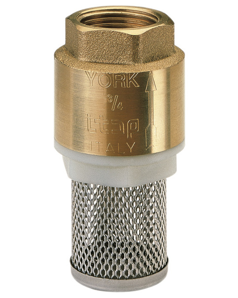 Itap Fußventil Messing 1 1/2 Zoll - federbelastetes Absperrventil -...