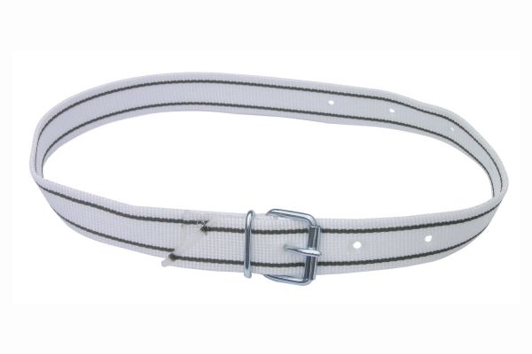 Halsmarkierungsband 120cm, weiß, mit Rollschnalle, Nummern-Halsband...