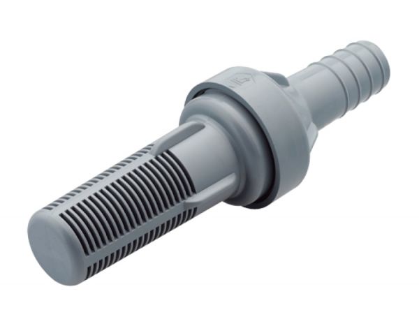 Lister Saugkorb 1 Zoll, grau, mit Rückschlagventil, passend für all...