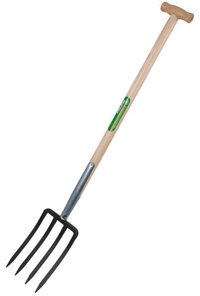 Freund-Victoria Spatengabel 61999, mit lackiertem T-Stiel 85cm, 4 Z...