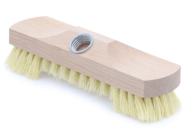 Schrubber 22cm, Fibre-Borsten mit Bart, Bodenschrubber mit Gewinde ...