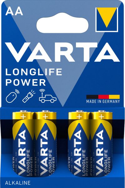 Varta Longlife Power Alkaline 4906 LR6 AA - 1,5 Volt Batterie - 4er...