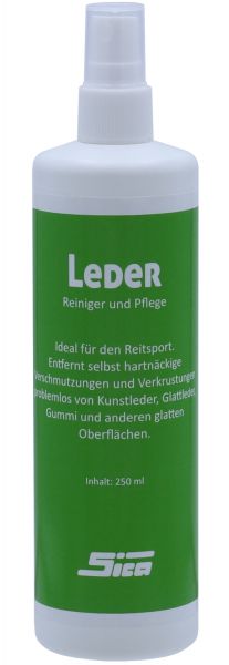 SICA Leder Reiniger und Pflege, 250ml Rundflasche, für Kunstleder, ...