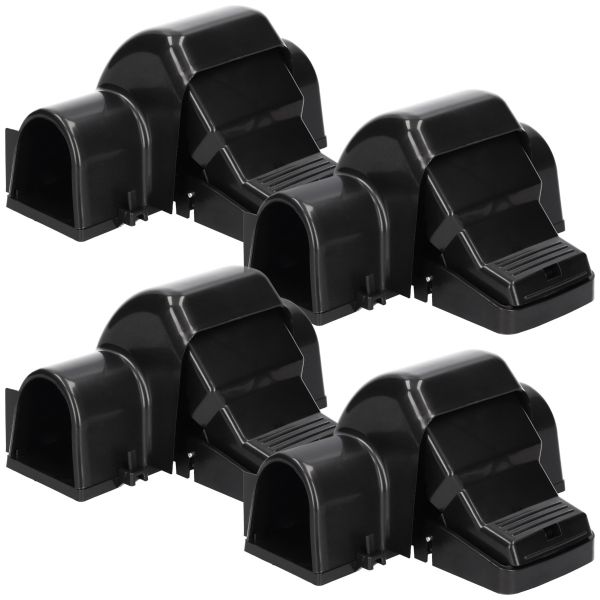 4x Durchlauf Schlagfalle für Ratten - Rattenschlagfalle - Outdoor R...