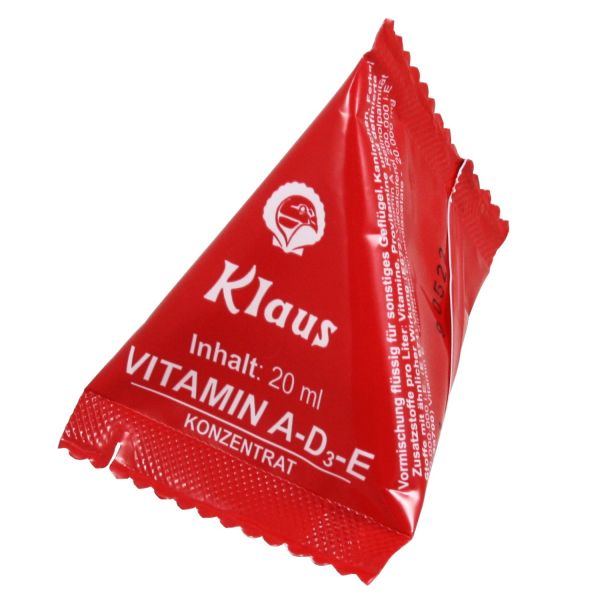 Vitamin AD3E 20ml, Futterergänzung für Geflügel, Rinder und Schweine