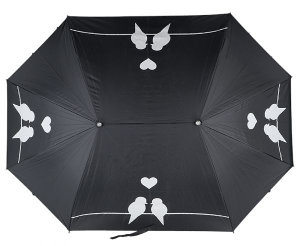 Esschert Design Partnerschirm, Regenschirm für 2 Personen, extra breit