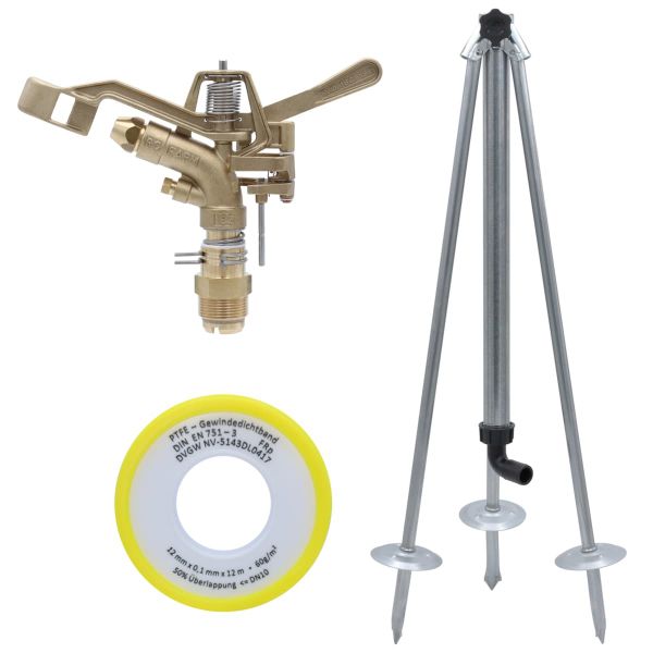 Teilkreisregner RC 185, 1 1/4 Zoll, Sektorenregner, Komplettset mit...