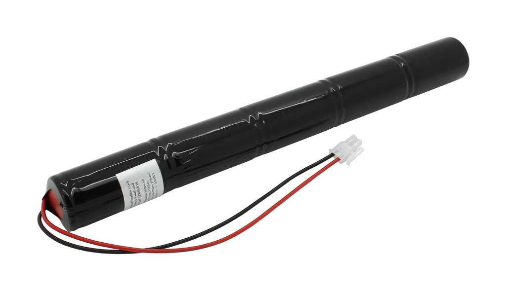 Notleuchtenakku NiMH 6V 4500mAh L1x5 Mono D mit 230mm Kabel und Stecker ersetzt Saft 329056010