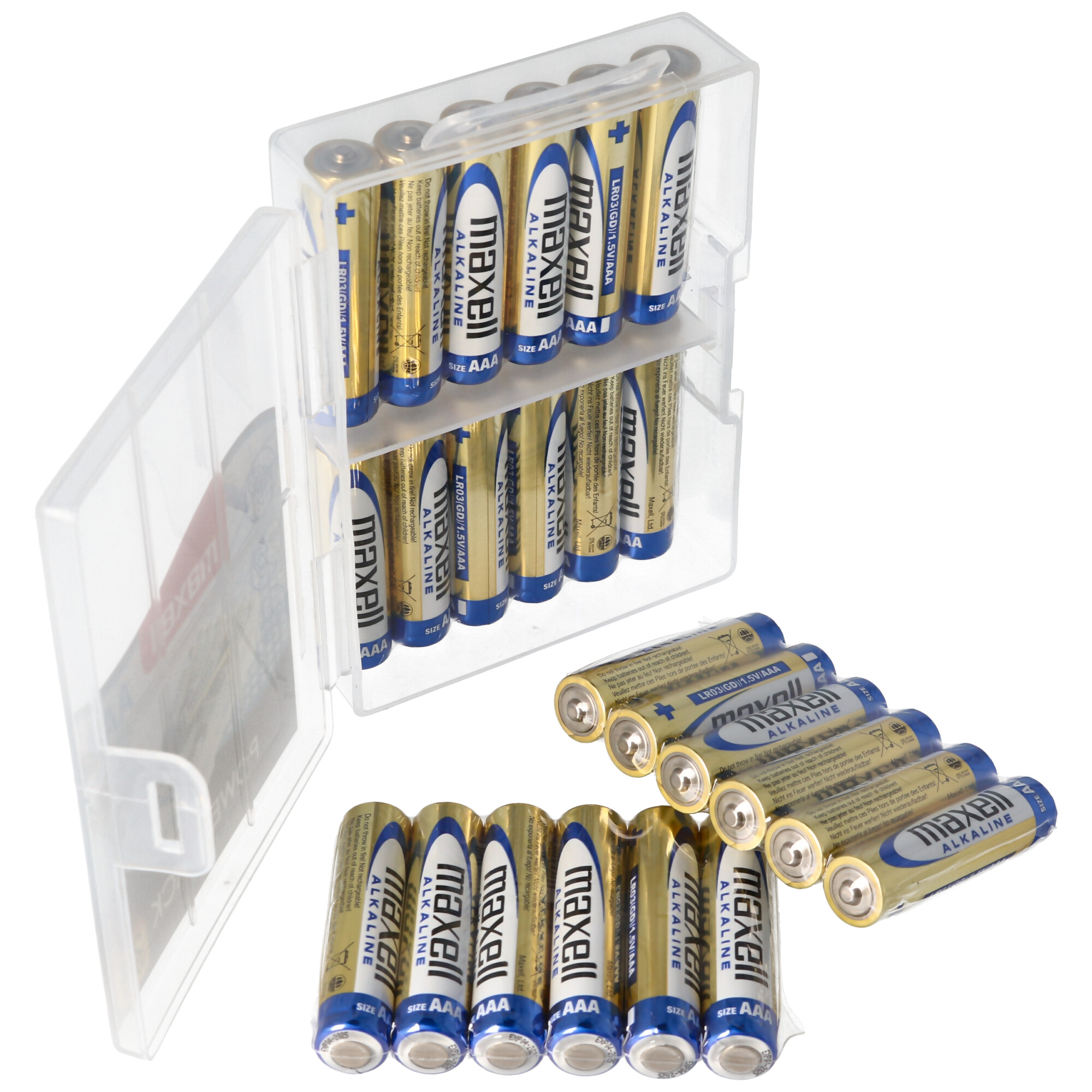 24er Marken Alkaline Batterie LR03 AAA im Sparpack Micro Batterien LR03 Batteriesparpack 1.5 Volt Batterie