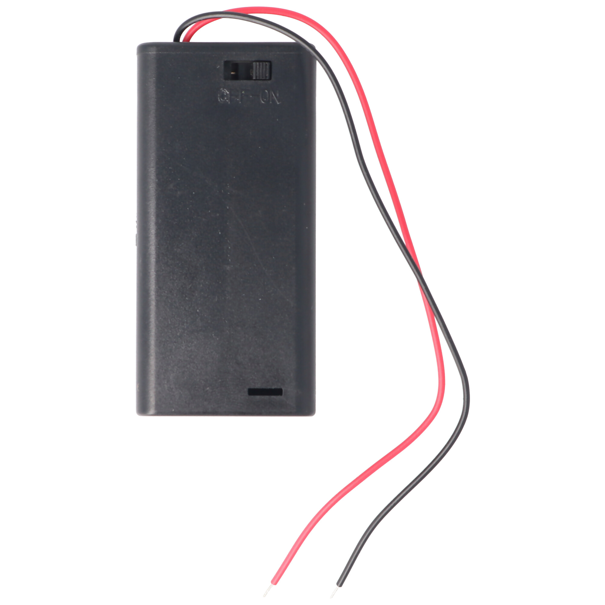 Batteriehalter für 2x Mignon AA LR6 Batterie mit An/Aus Schalter – Batteriehalter AA Mignon, Batterie Halterung Elektronik (Kunststoff)