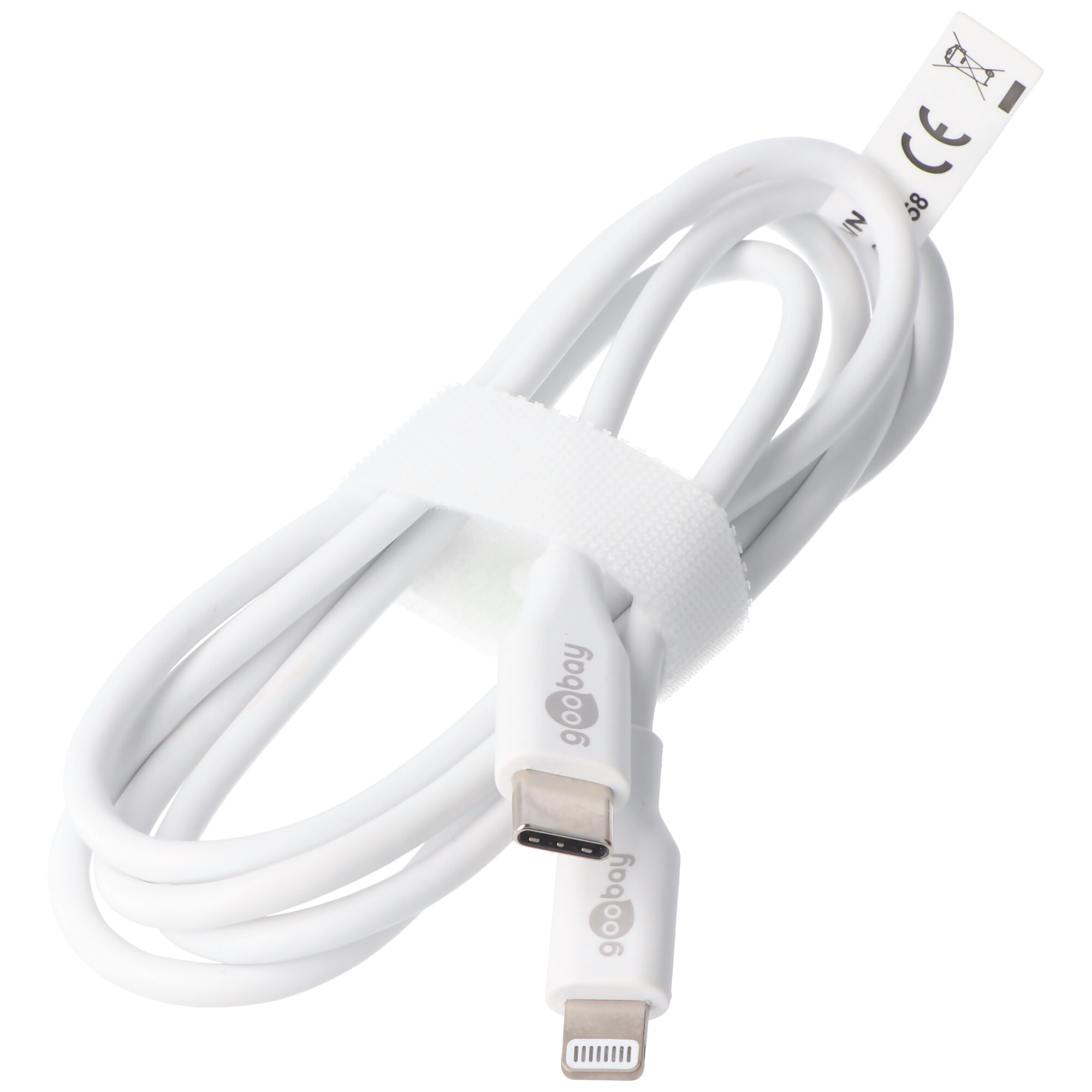 Lightning USB-C Lade- und Synchronisationskabel, das MFi-Kabel für Apple iPhone, iPad, weiß