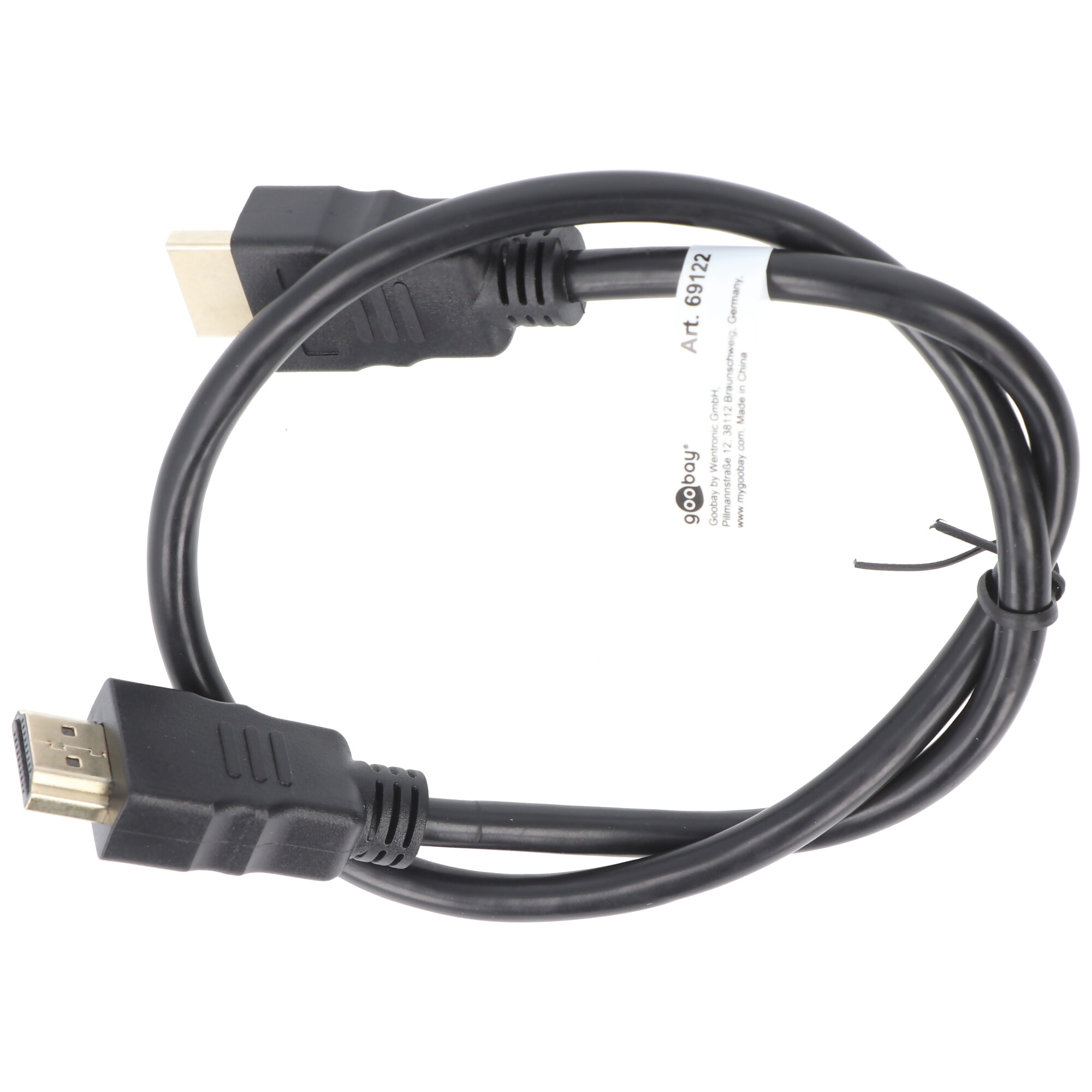 Ultra HD HDMI Kabel , auch für 3D bis 1080p, vergoldete Kontakte mit Ethernet, verschiedene Längen wählbar