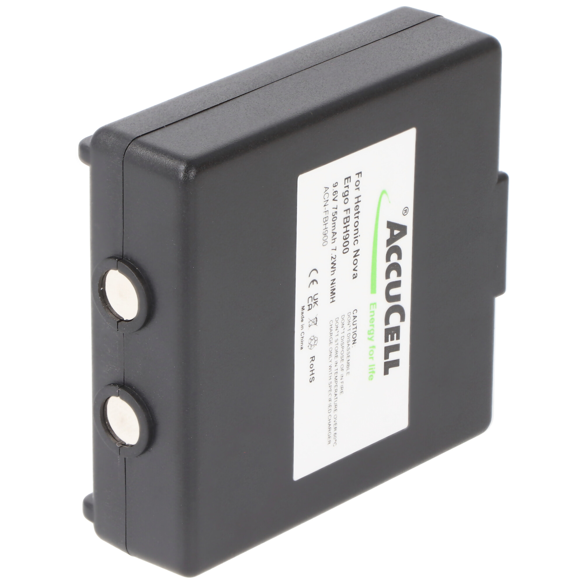Akku passend für Hetronic Nova Ergo Akku FBH900, 68300520, 68300520 9,6 Volt 750mAh