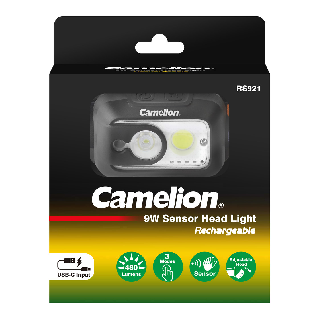 5W LED Stirnleuchte mit Sensor, Akku wiederaufladbar, geeignet zum Joggen, Arbeit, Outdoor, Camping, Wandern, Angeln