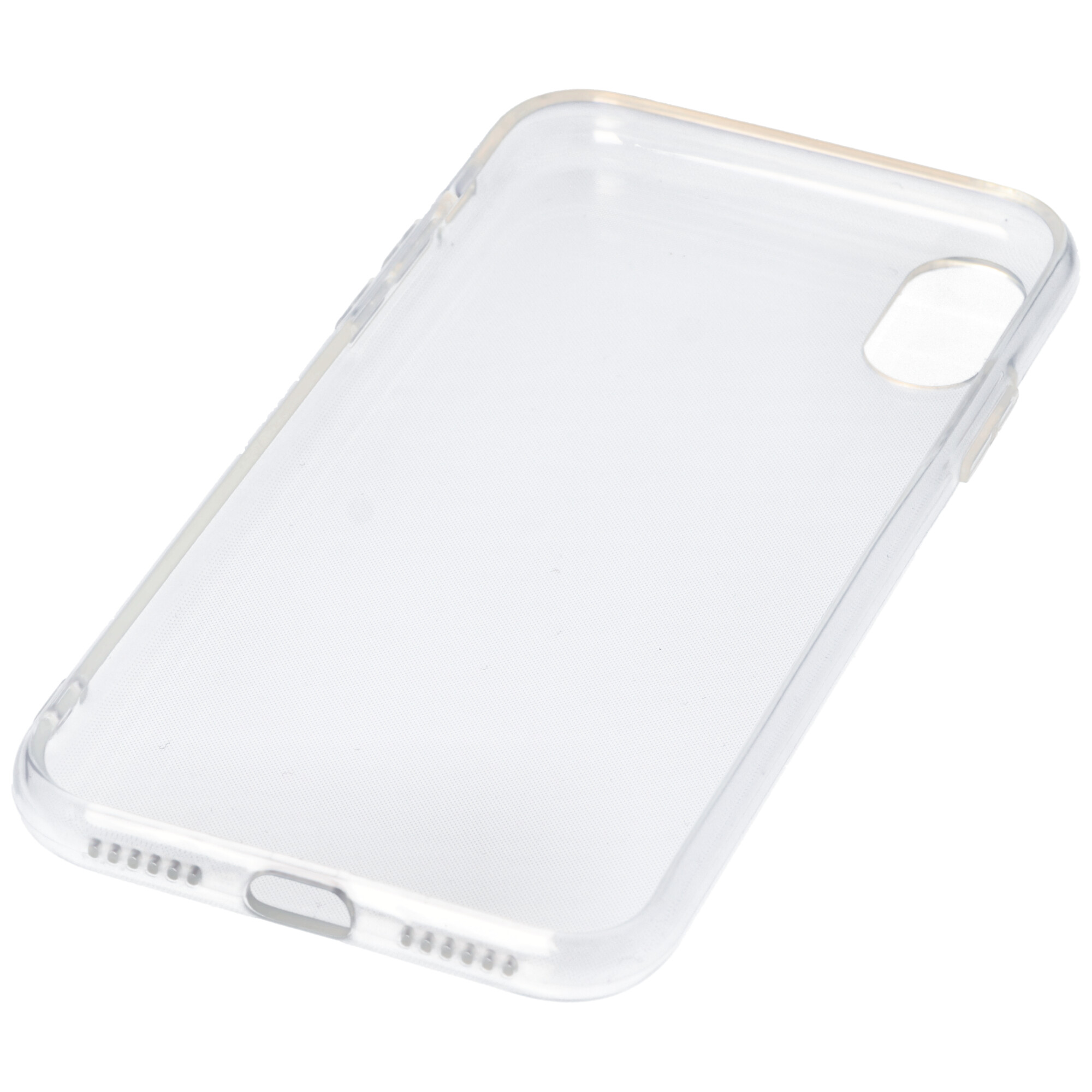 Hülle passend für Apple iPhone XS - transparente Schutzhülle, Anti-Gelb Luftkissen Fallschutz Silikon Handyhülle robustes TPU Case