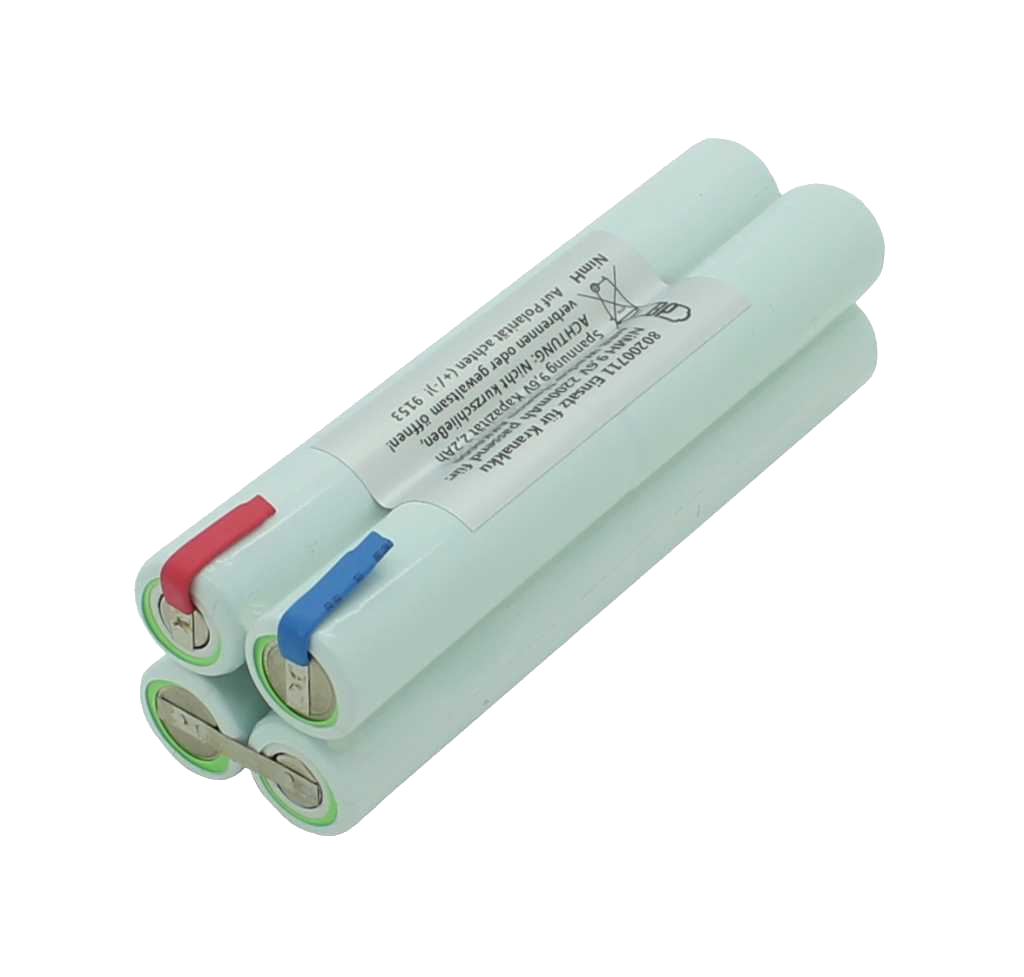 2200mAh Zelleneinsatz für Kranakku NiMH 9,6V 900mAh passend für NBB AKK0600 zum Selbsteinbau