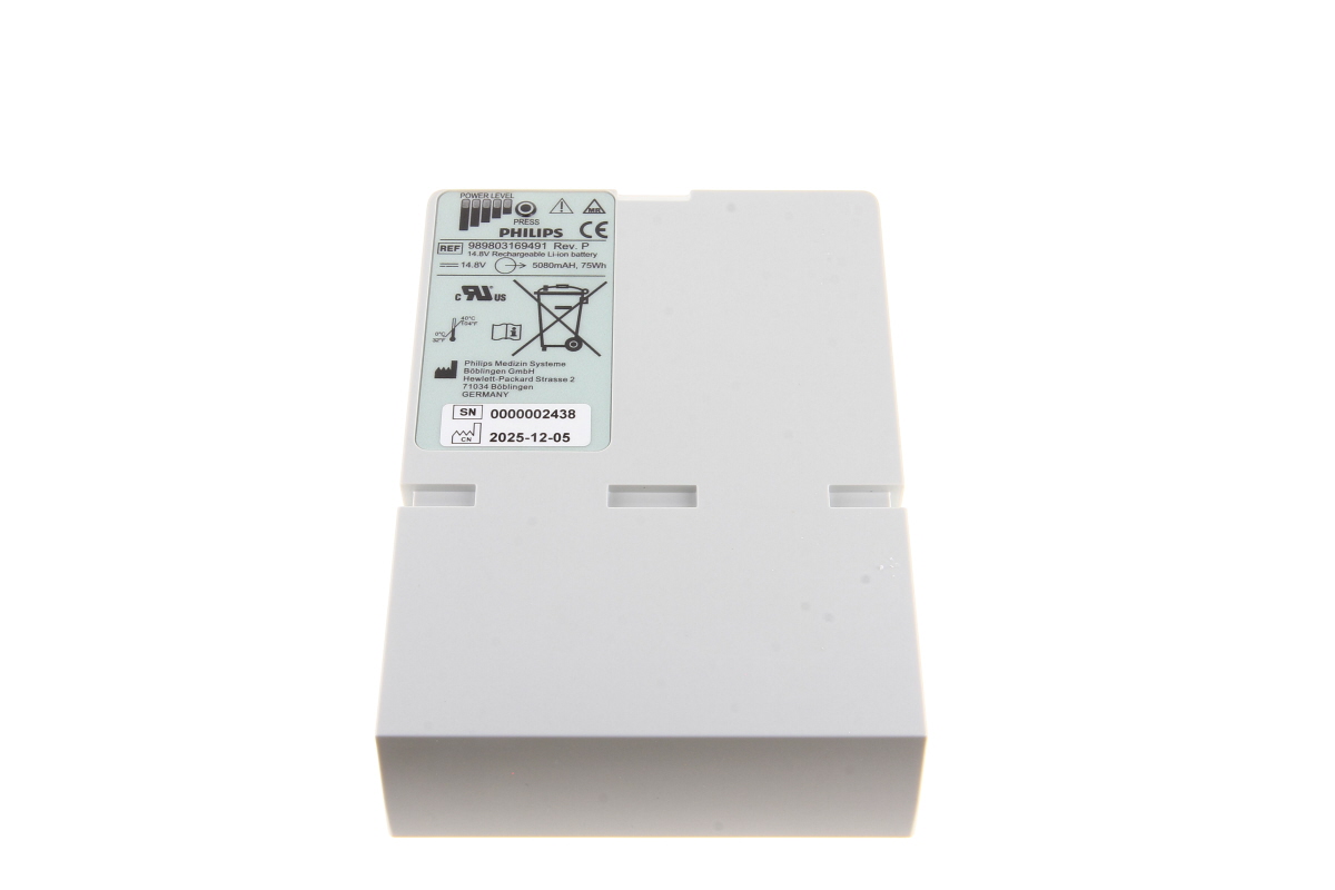 Original Li Ion Akku für Monitor Invivo Expression MR200, MR400, Invivo 9064, 9093 - 14,8 V 5080 mAh 157x110,5x31,7 mm