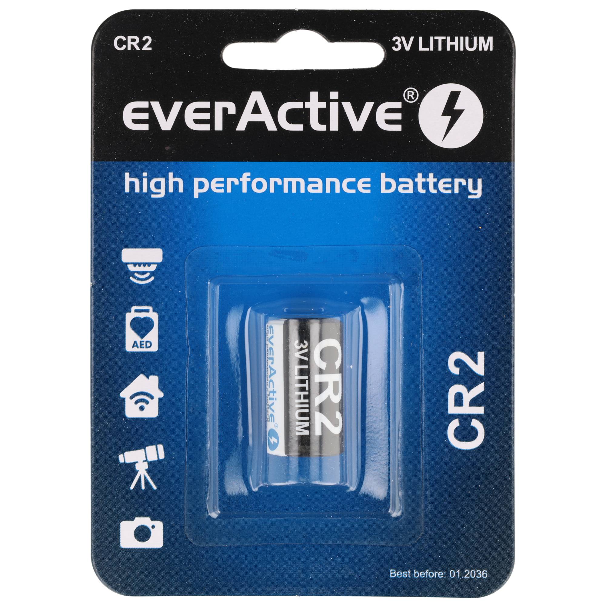 CR2 Photo-Lithium Batterie CR-2, CR2EP, DL CR2, 3V, 850mAh