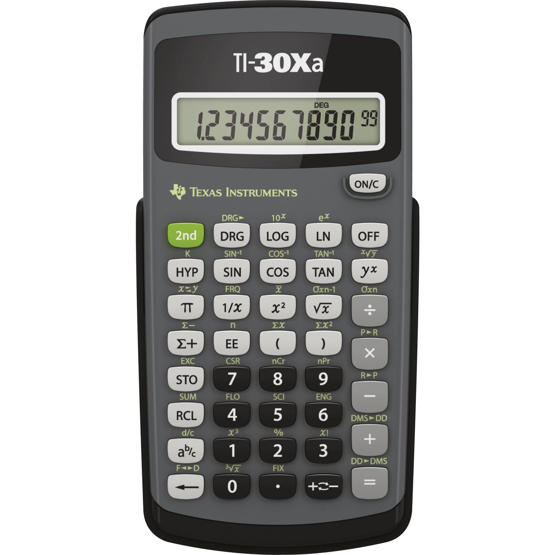 Texas Instruments TI-30Xa Wissenschaftlicher Rechner, 10-stelliges Display, batteriebetrieben