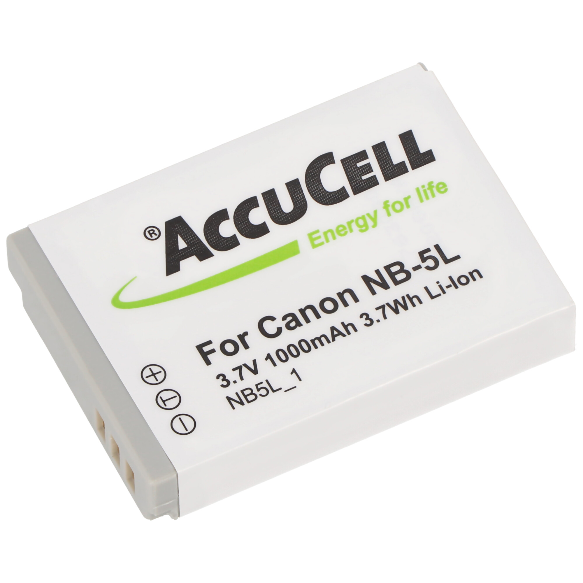 AccuCell Akku passend für Canon PowerShot SD800 IS Akku