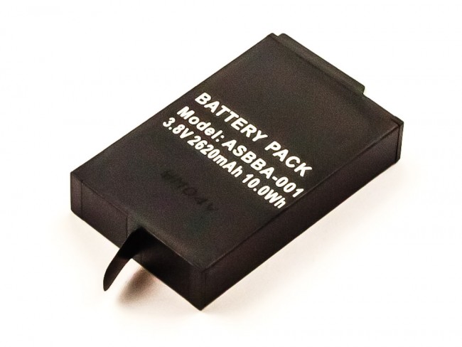 Akku passend für GoPro Fusion, Li-Polymer, 3,7V, 2700mAh, 10,0Wh