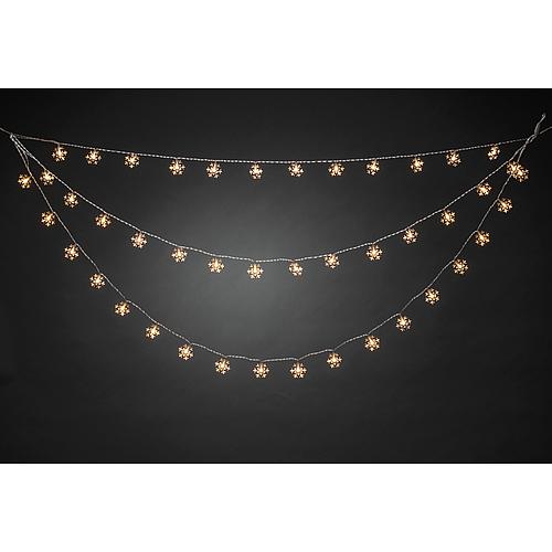 LED Lichtervorhang mit Sternen 44 ww LED 4042-103