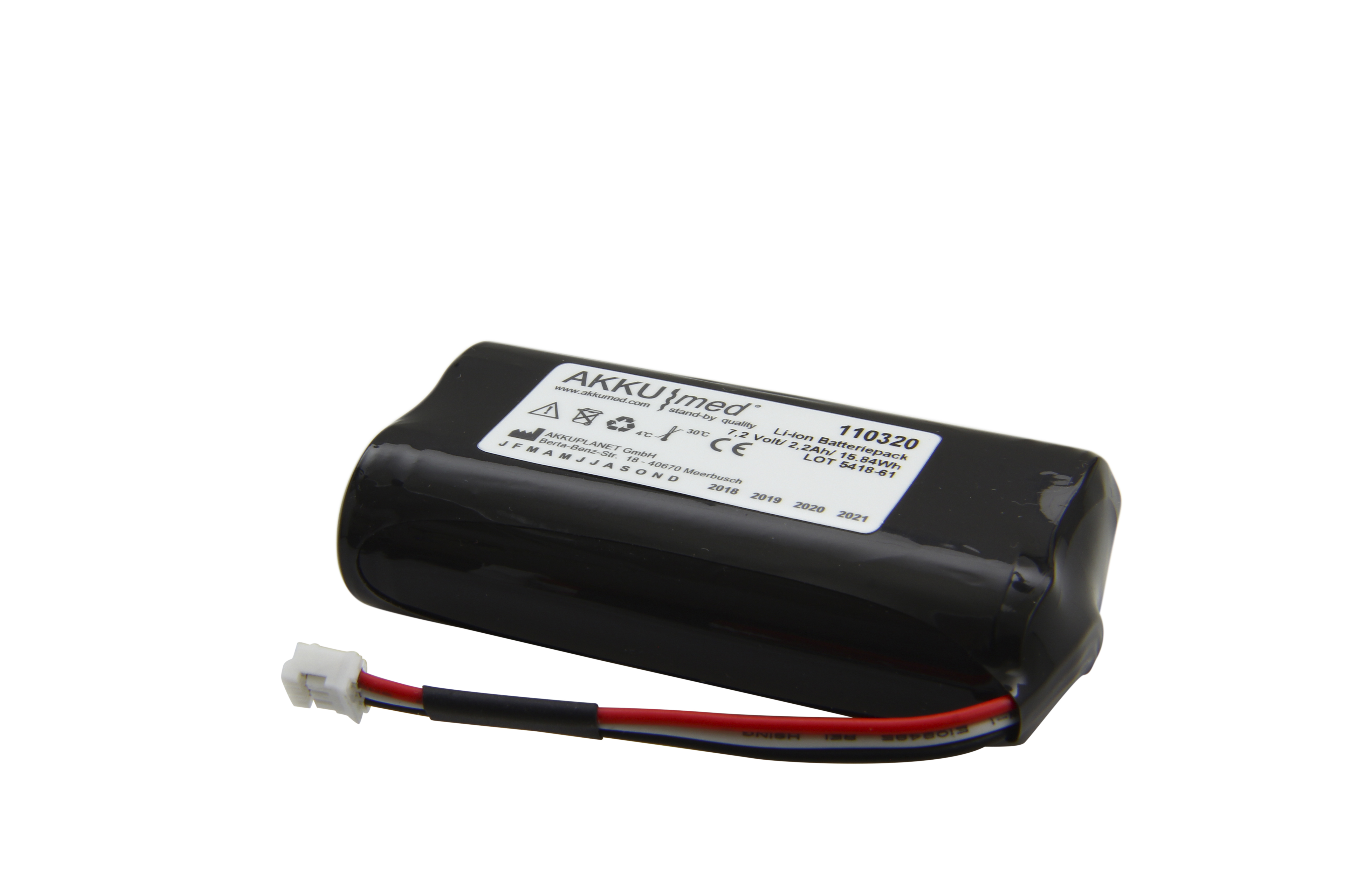 Li Ion Akku passend für Fresenius Infusionspumpe Volumat Agilia 7,2 Volt 2,2 Ah - Typ 179033-R2 - Akkupack passend für Geräte ab Seriennummer 21302954 CE Konform