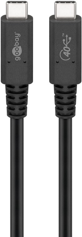 Goobay USB-C™-Kabel USB4™ Generation 3x2, 1 m - USB-C™-Stecker > USB-C™-Stecker