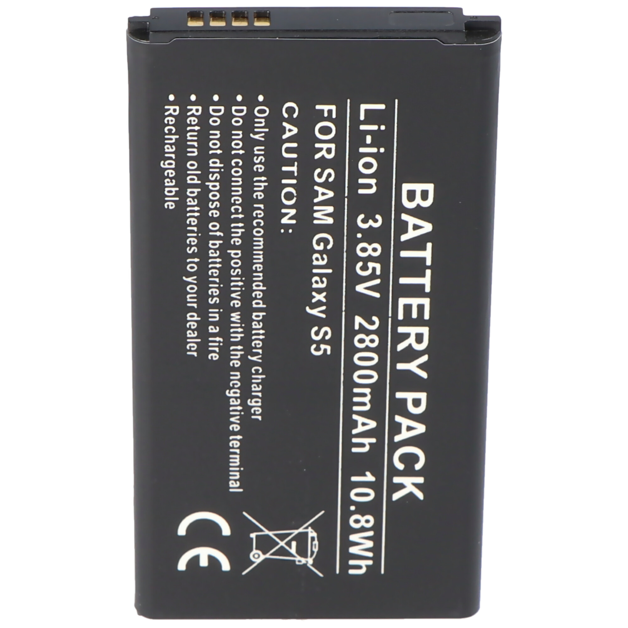 Samsung Galaxy S5 Akku als Nachbauaku von AccuCell mit 2800mAh